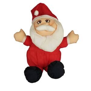 Vintage Santa Claus Nylon Puffy Plush Christmas Wangs International 23”